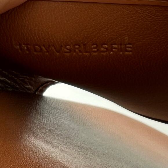 BURBERRY Carolyn Denim Logo Flat Slide EU 38.5 US 8.5 Blue Brown Two Tone Sandal - Picture 10 of 11